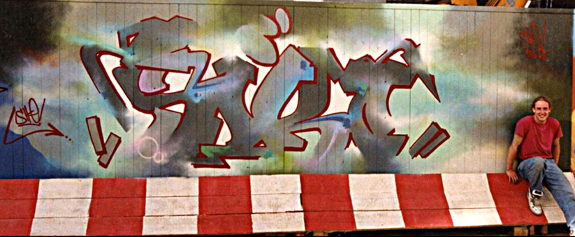 Siko style von Siko Ortner, open outlines , Hamburg Sommer 1989.