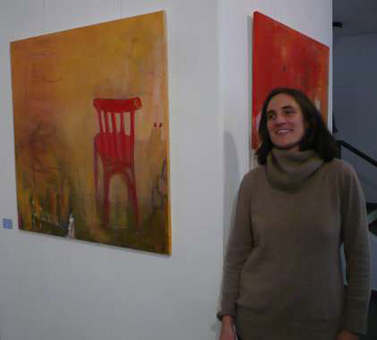 Friederike Weitz, Künstlerin, Malerei mit verschiedenen Techniken