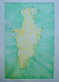 Radierung von Siko Ortner, Titel: Die Aroganz, Maße: 22cm X 16cm, Fertigungszeit: 2010