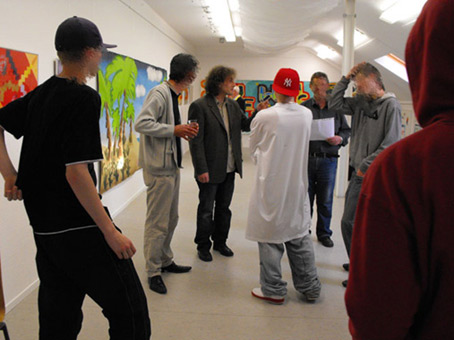 Vernissgae Schülerausstellung  in der Galerie Inkatt e. V. Bremen, 2009. Beteiligt an dieser Ausstellung waren Schüler folgender Schulen: Schulzentrum Delmestraße, Integrierte Stadtteilschule Obervieland, Schule Koblenzer Straße, Gesamtschule Ost (GSO) und der Schule Theodor-Billroth-Straße.