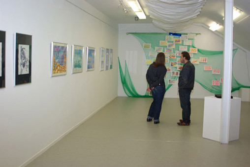 Ausstellung Stancelart von Siko Ortner vom 8. bis 22.Oktober 2008, in der Galerie Inkatt in Kattenturm, Bremen.